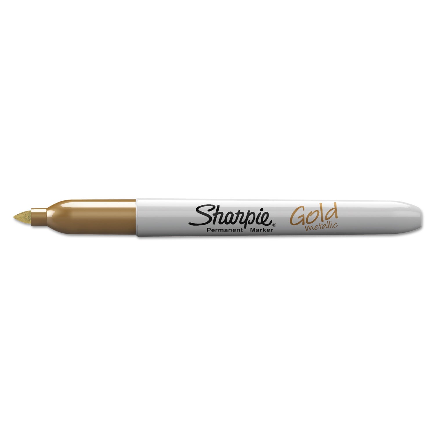 Sharpie Metallic Fine Point Permanent Markers, Fine Bullet Tip, Gold-Silver-Bronze, 6/Pack (1829201)