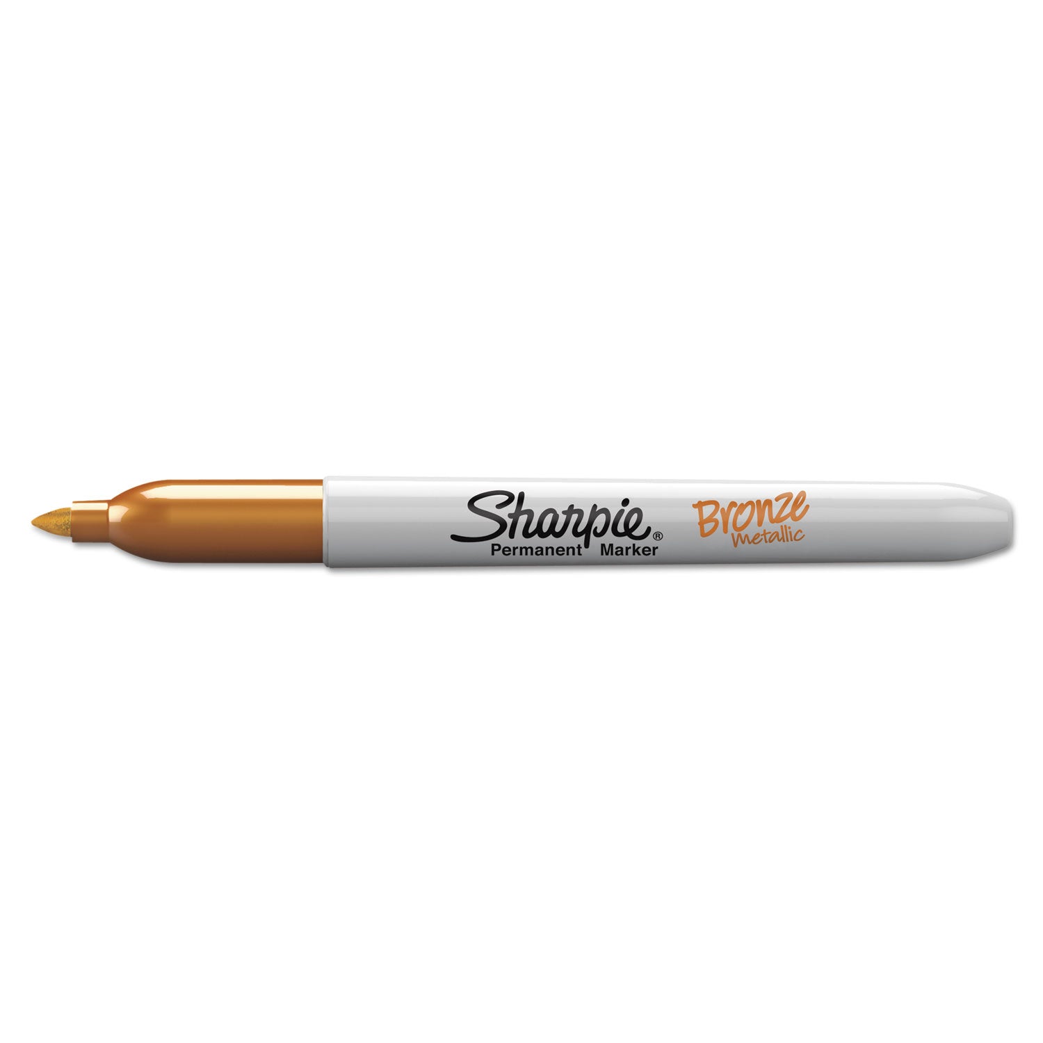 Sharpie Metallic Fine Point Permanent Markers, Fine Bullet Tip, Gold-Silver-Bronze, 6/Pack (1829201)