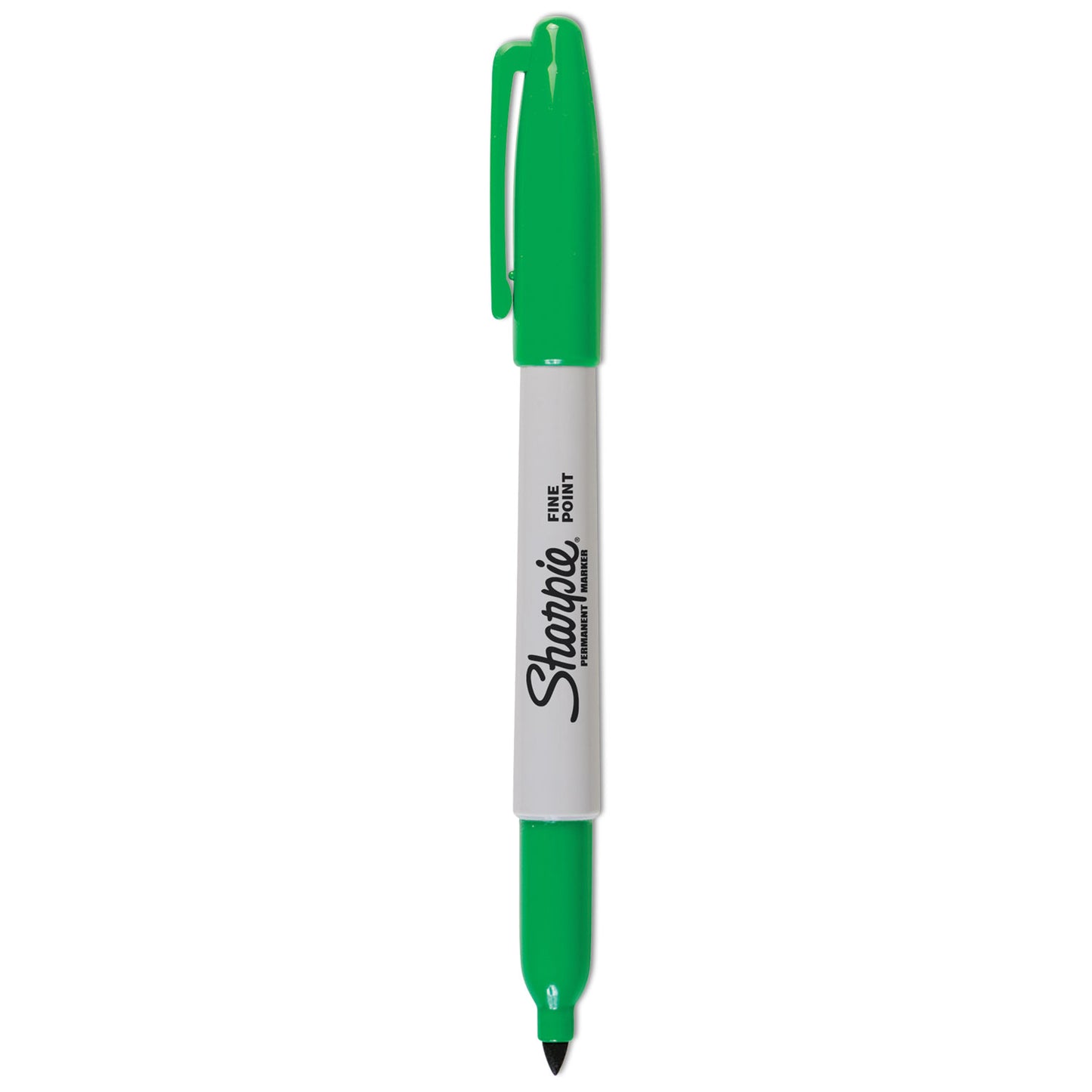 Sharpie Fine Bullet Tip Permanent Marker, Green, Dozen (30004)