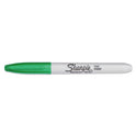 Sharpie Fine Bullet Tip Permanent Marker, Green, Dozen (30004)