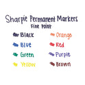 Sharpie Fine Tip Permanent Marker, Fine Bullet Tip, Assorted Colors, 8/Set (30078)