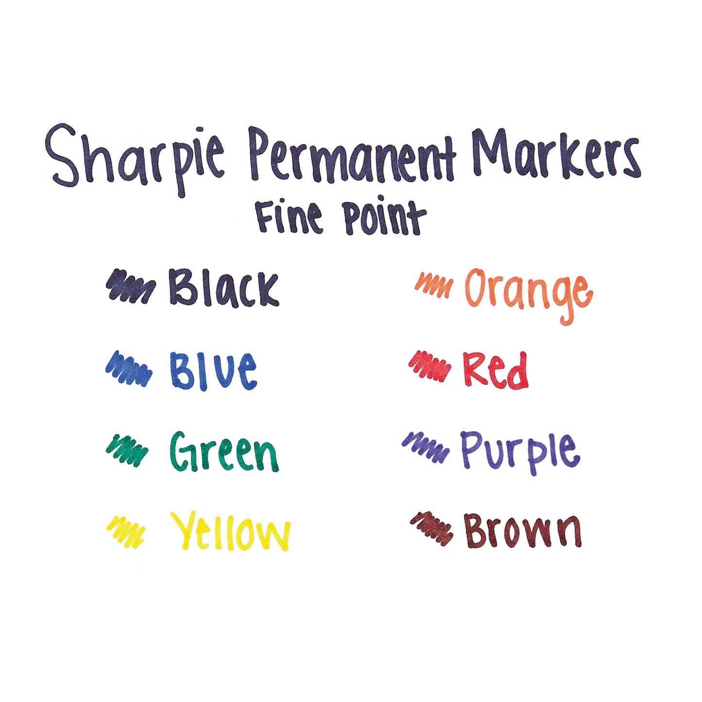 Sharpie Fine Tip Permanent Marker, Fine Bullet Tip, Assorted Colors, 8/Set (30078)