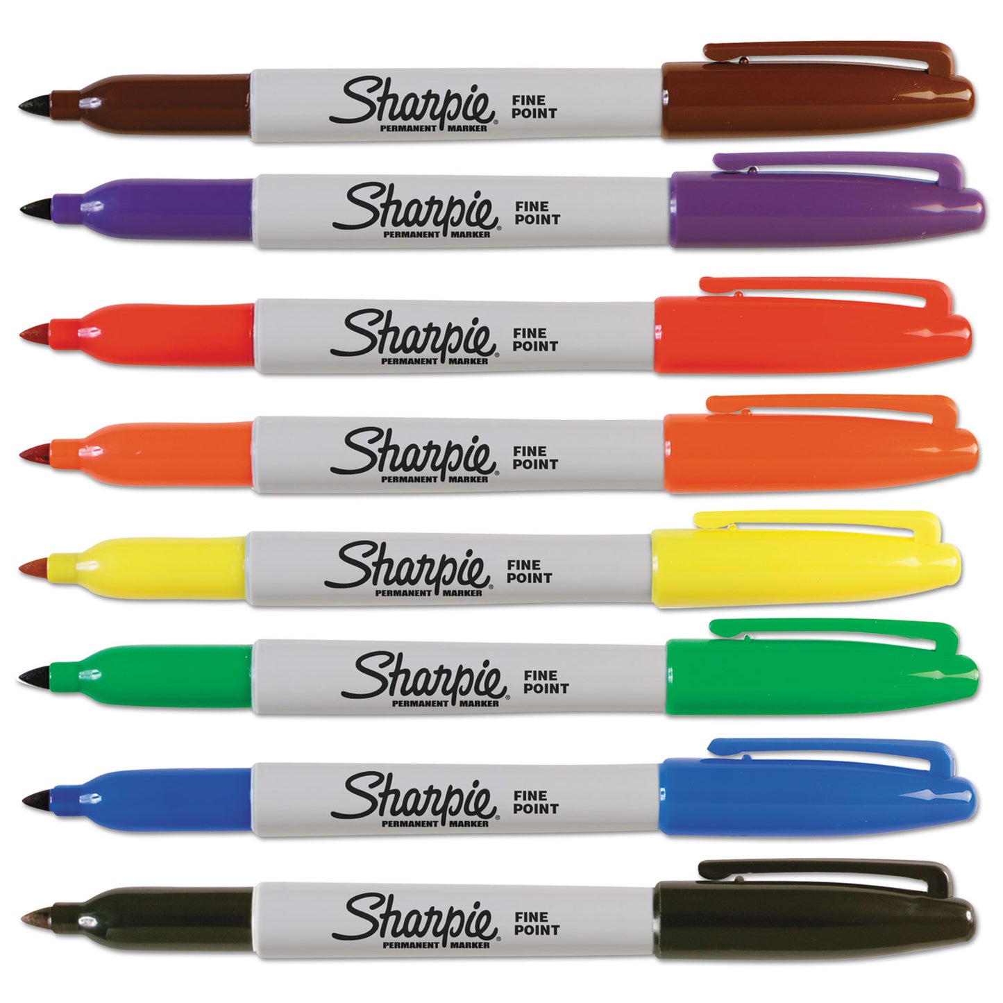 Sharpie Fine Tip Permanent Marker, Fine Bullet Tip, Assorted Colors, 8/Set (30078)