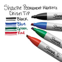 Sharpie Chisel Tip Permanent Marker, Medium Chisel Tip, Blue, Dozen (38203)