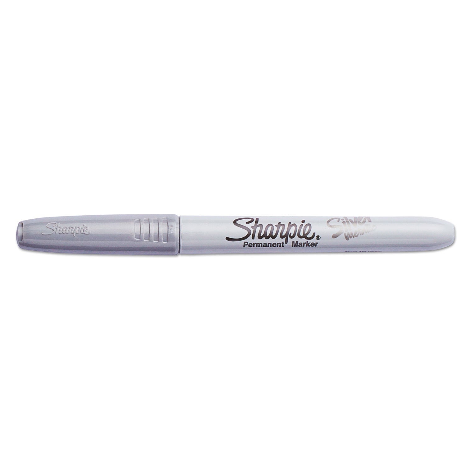 Sharpie Metallic Fine Point Permanent Markers, Fine Bullet Tip, Metallic Silver, 4/Pack (39109PP)