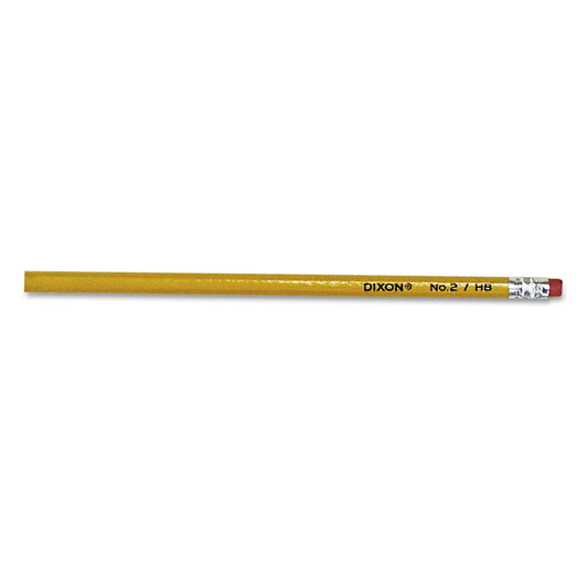 Dixon No. 2 Pencil Value Pack, HB (#2), Black Lead, Yellow Barrel, 144/Box (14412)