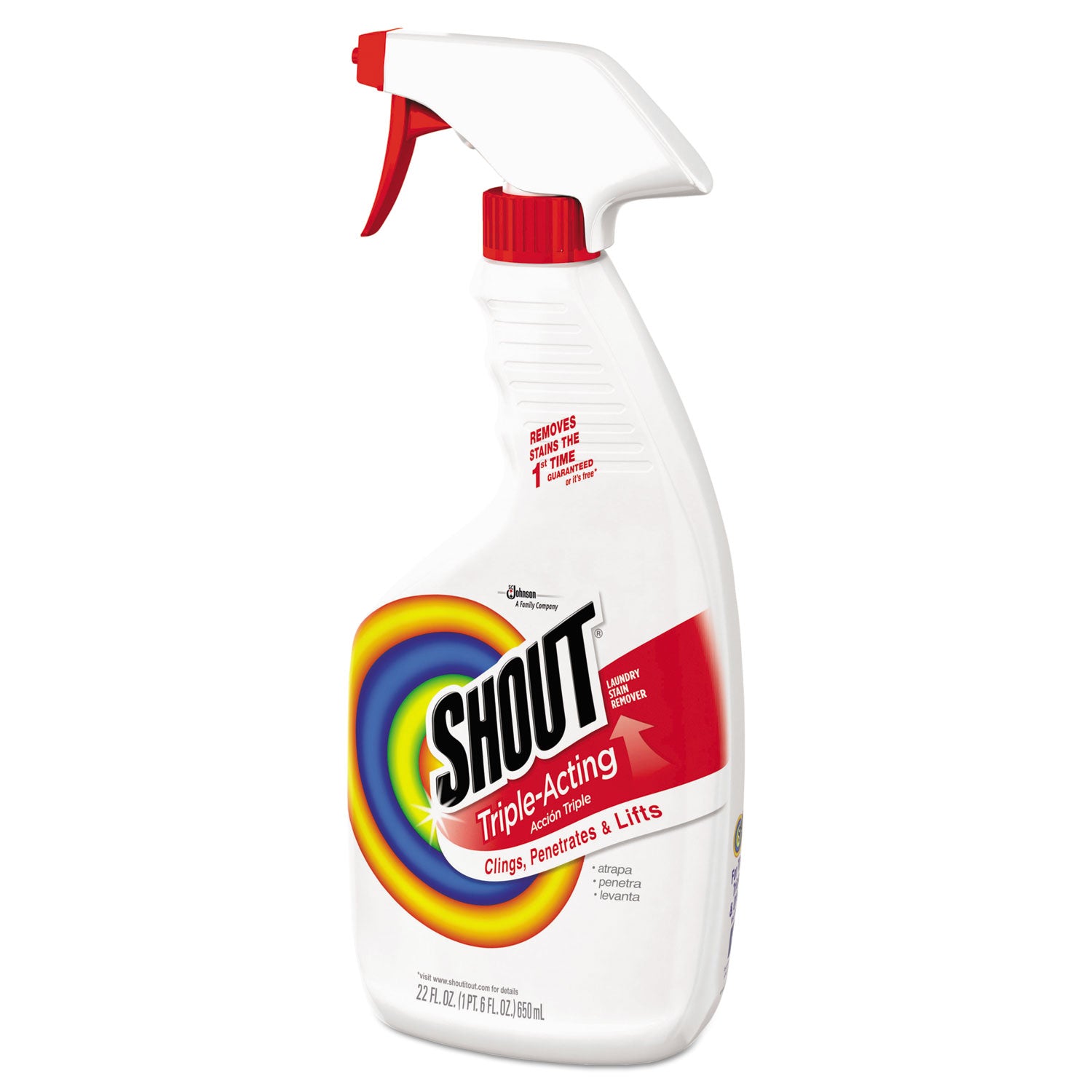 Shout Laundry Stain Treatment, 22 oz Spray Bottle, 8/Carton (356160)