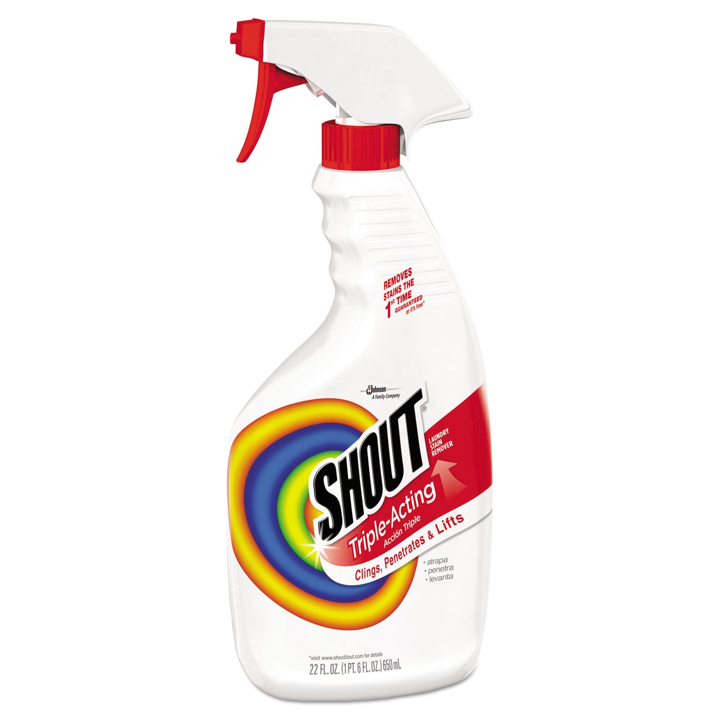 Shout Laundry Stain Treatment, 22 oz Spray Bottle, 8/Carton (356160)