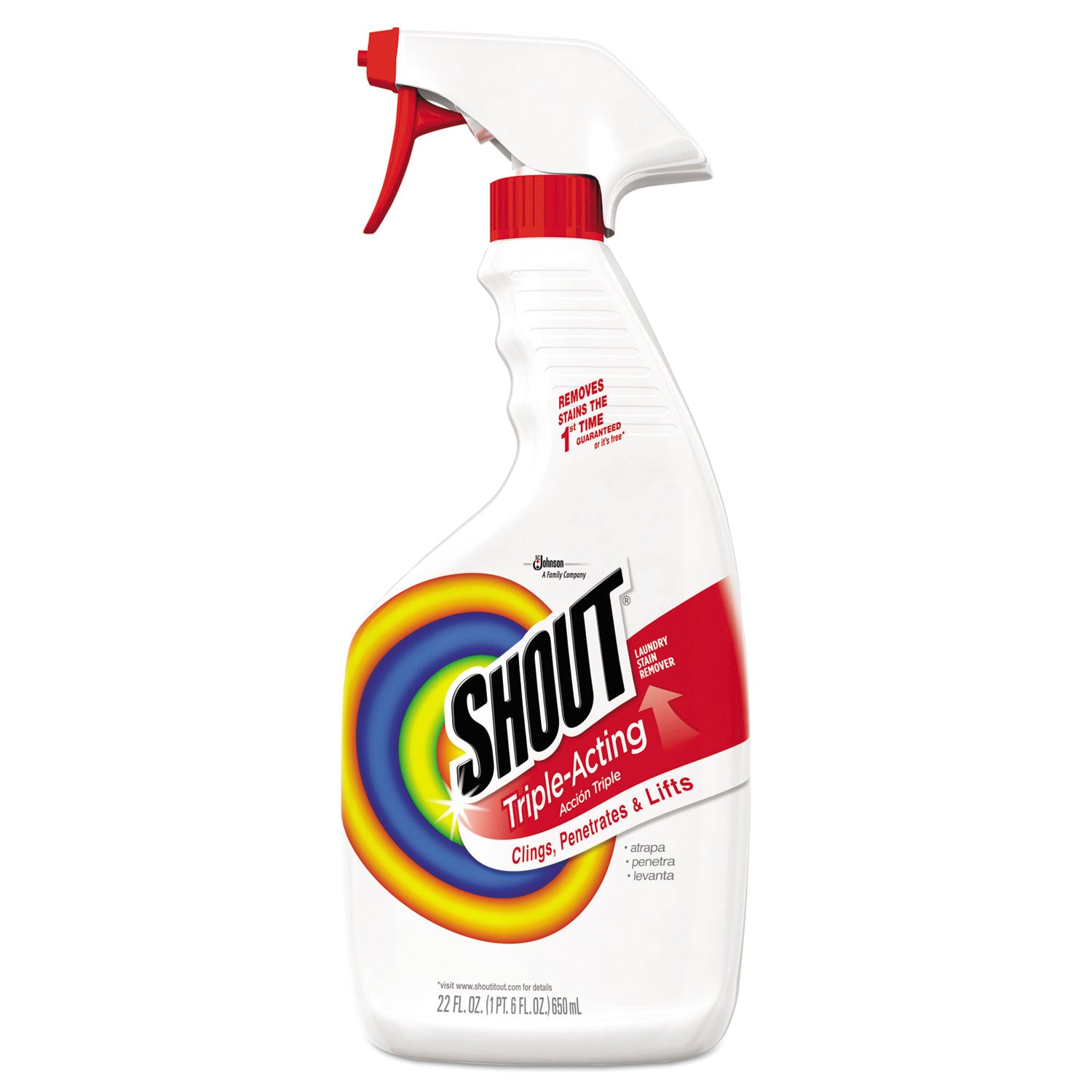 Shout Laundry Stain Treatment, 22 oz Spray Bottle, 8/Carton (356160)