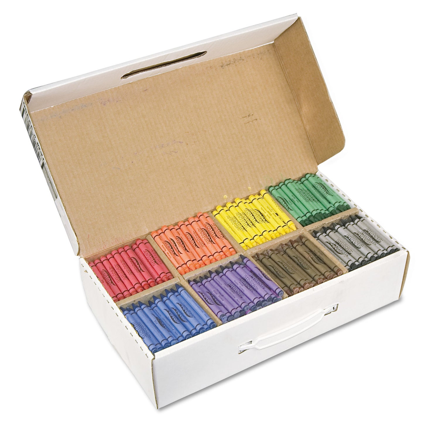 Prang Crayons Made with Soy, 100 Each of 8 Colors, 800/Carton (32350)