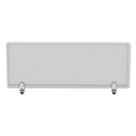 Alera Polycarbonate Privacy Panel, 47w x 0.5d x 18h, Silver/Clear (PP4718)