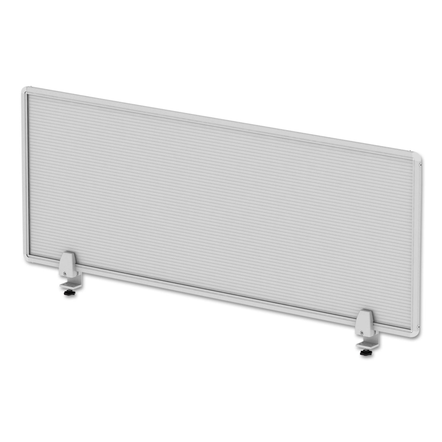 Alera Polycarbonate Privacy Panel, 47w x 0.5d x 18h, Silver/Clear (PP4718)