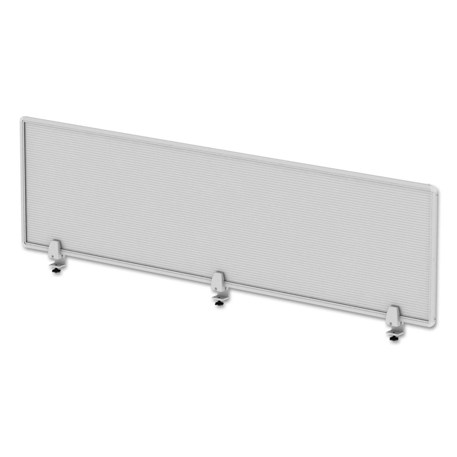 Alera Polycarbonate Privacy Panel, 65w x 0.5d x 18h, Silver/Clear (PP6518)