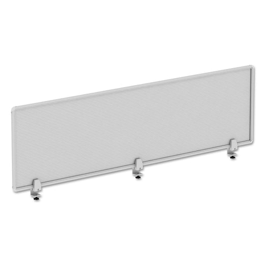 Alera Polycarbonate Privacy Panel, 65w x 0.5d x 18h, Silver/Clear (PP6518)