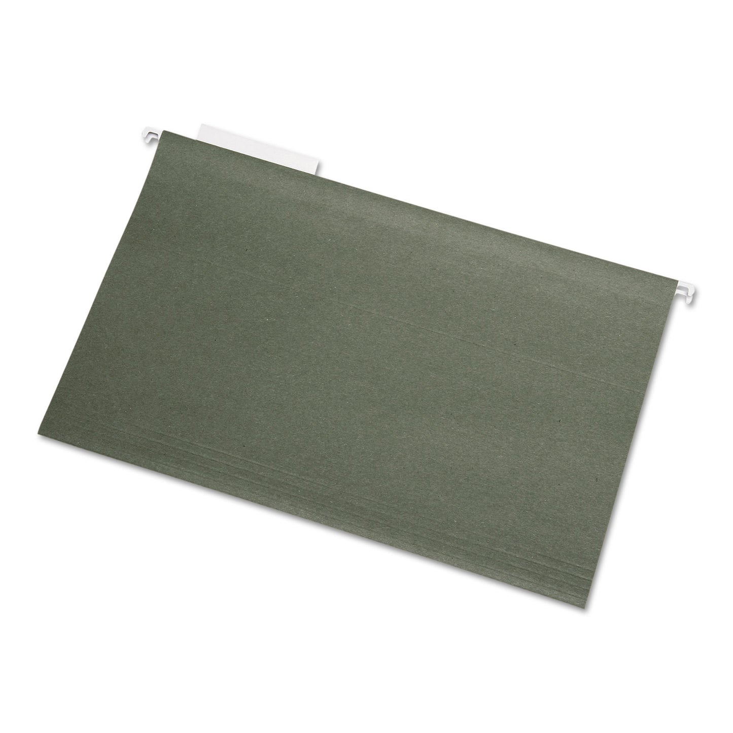 AbilityOne 7530013576854, SKILCRAFT Hanging File Folder, Legal Size, 1/3-Cut Tabs, Green, 25/Box