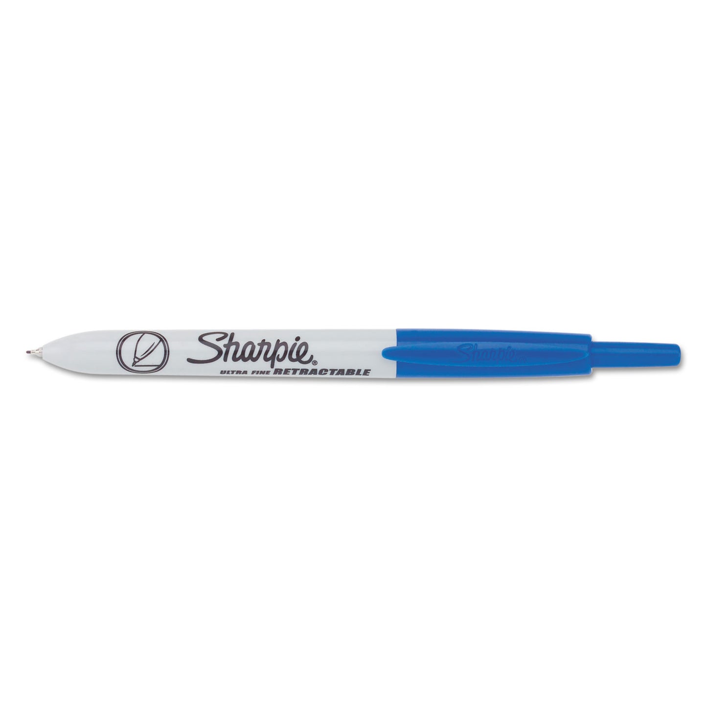 Sharpie Retractable Permanent Marker, Extra-Fine Needle Tip, Blue (1735792)