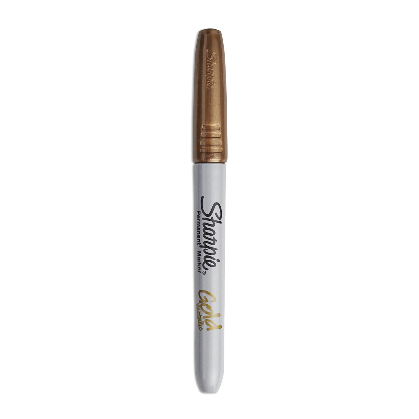 Sharpie Metallic Fine Point Permanent Markers, Fine Bullet Tip, Gold, Dozen (1823887)