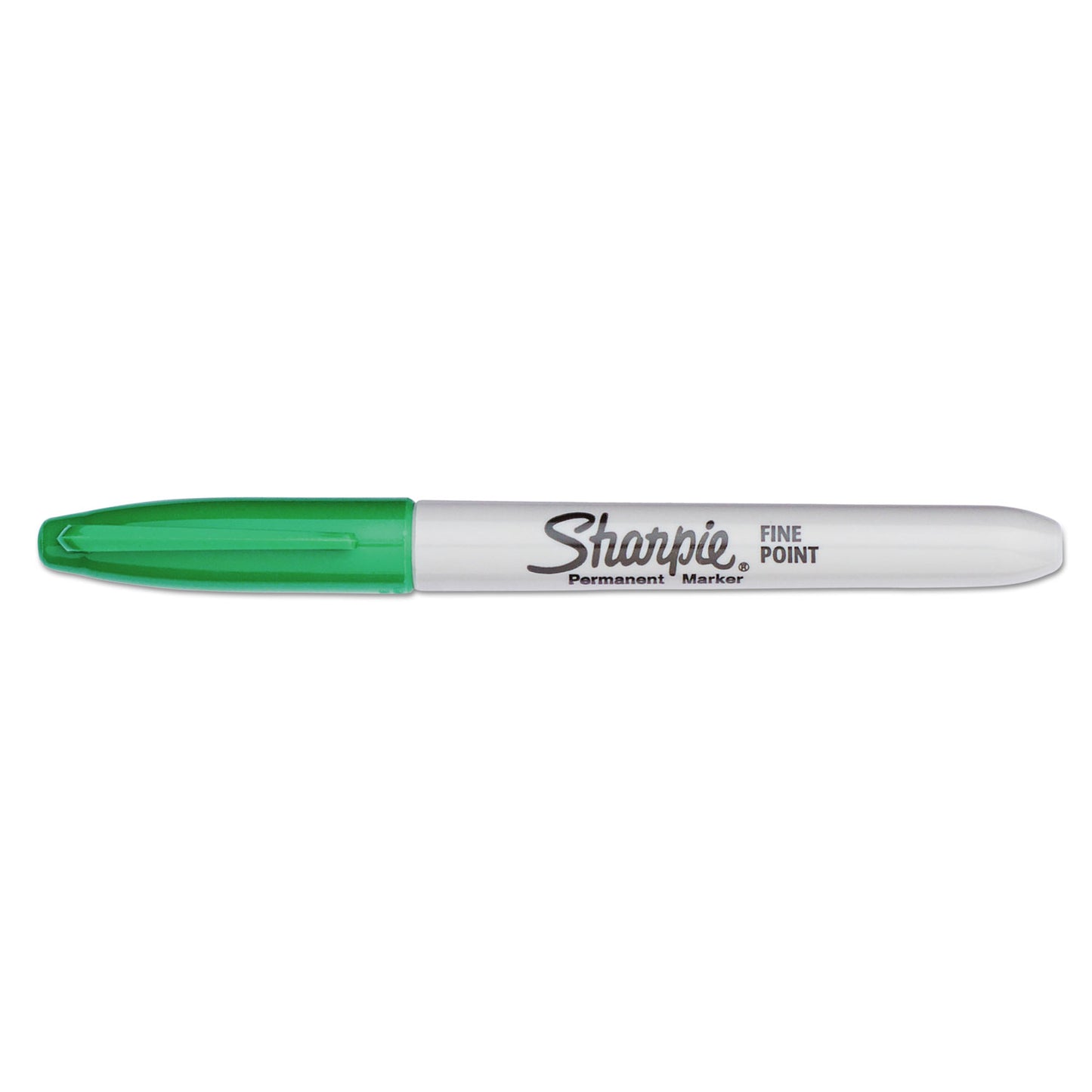 Sharpie Fine Bullet Tip Permanent Marker, Green, Dozen (30004)