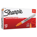 Sharpie Fine Tip Permanent Marker, Fine Bullet Tip, Orange, Dozen (30006)