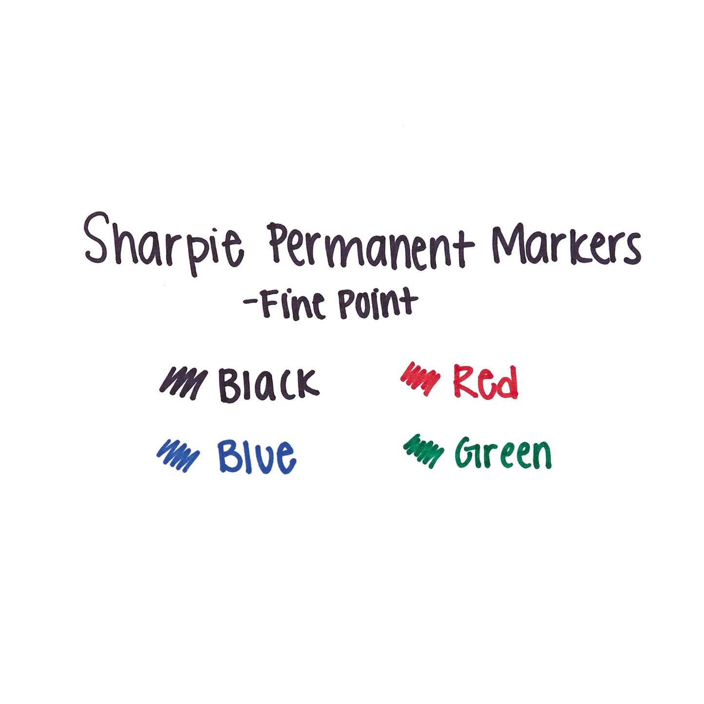 Sharpie Fine Tip Permanent Marker, Fine Bullet Tip, Assorted Colors, 4/Set (30174PP)