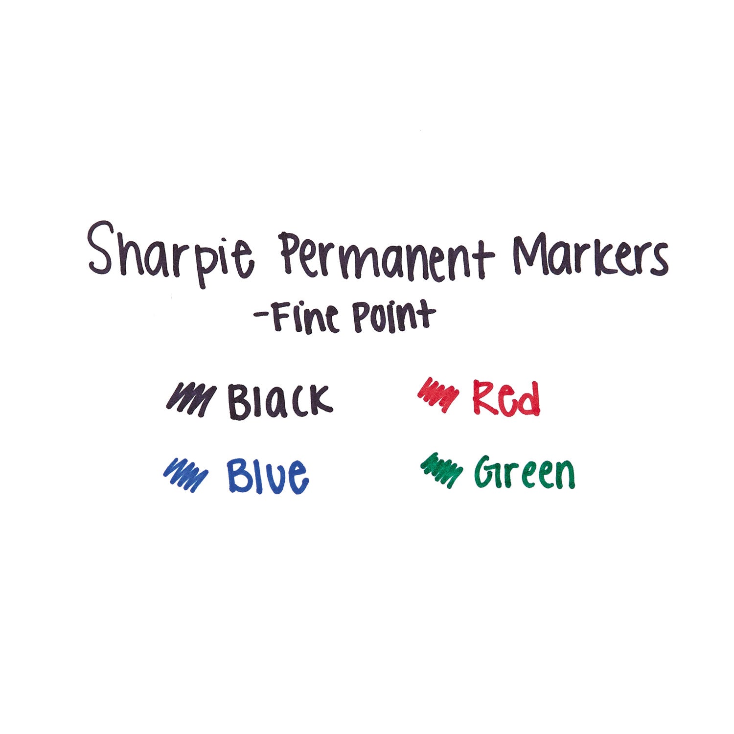 Sharpie Fine Tip Permanent Marker, Fine Bullet Tip, Assorted Colors, 4/Set (30174PP)