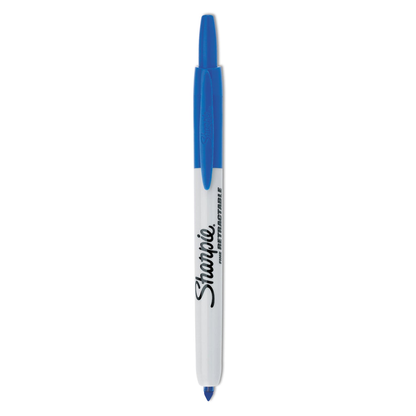 Sharpie Retractable Permanent Marker, Fine Bullet Tip, Blue (32703)