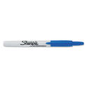 Sharpie Retractable Permanent Marker, Fine Bullet Tip, Blue (32703)