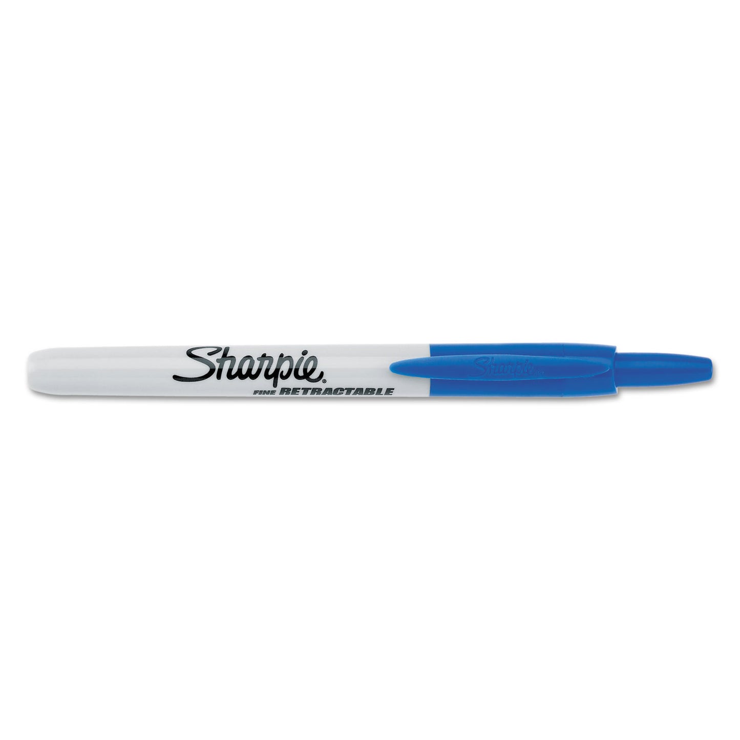 Sharpie Retractable Permanent Marker, Fine Bullet Tip, Blue (32703)