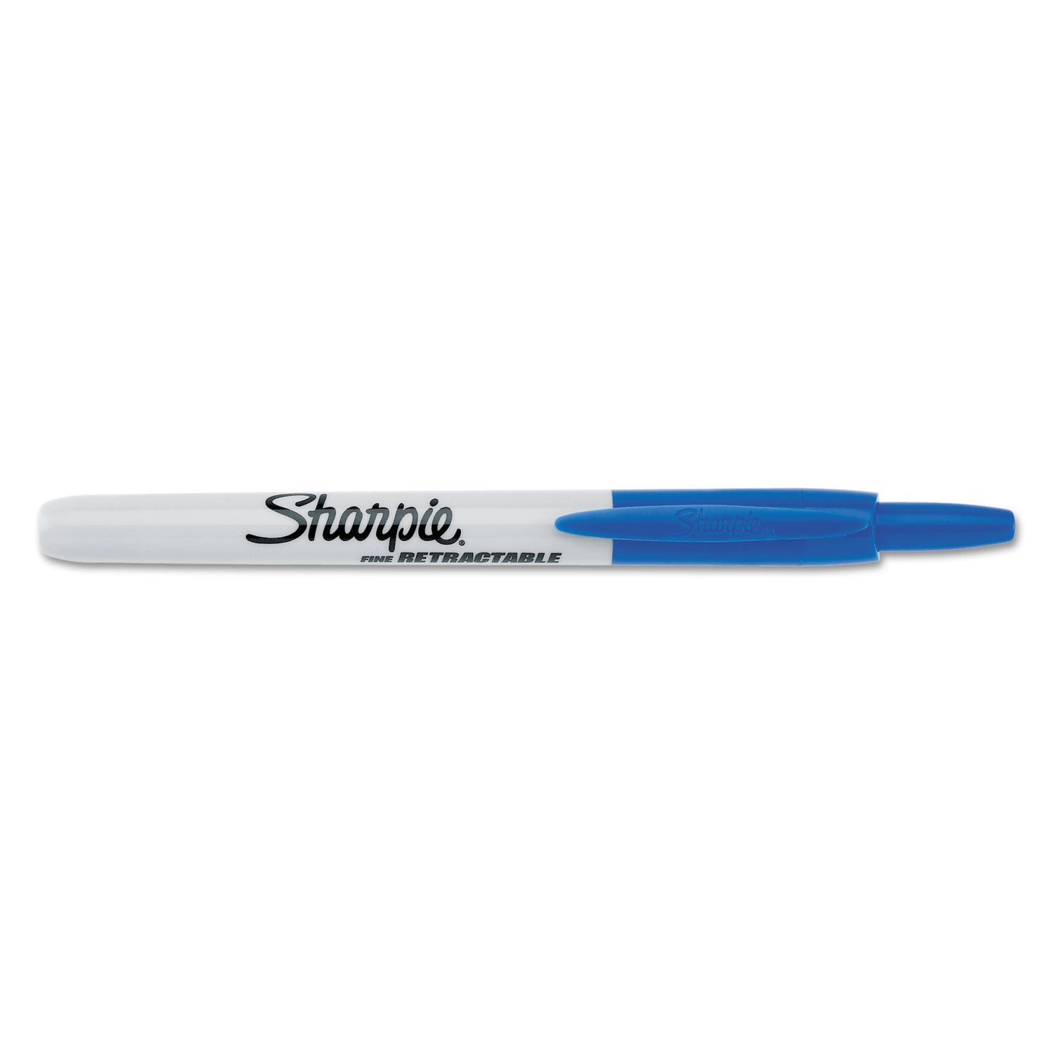 Sharpie Retractable Permanent Marker, Fine Bullet Tip, Blue (32703)