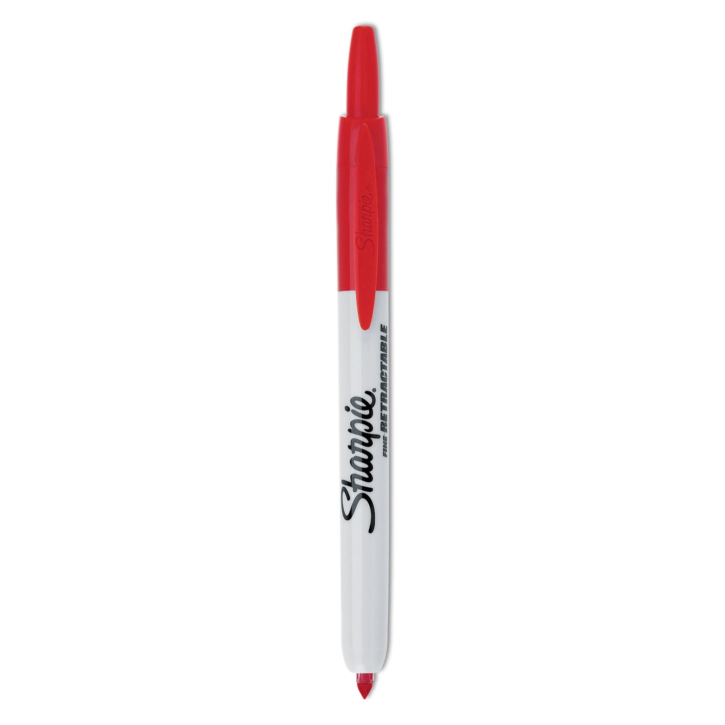 Sharpie Retractable Permanent Marker, Fine Bullet Tip, Red (32702)