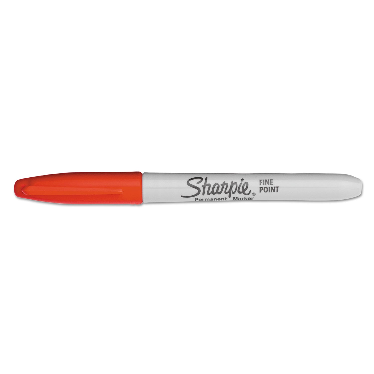 Sharpie Super Permanent Marker, Fine Bullet Tip, Red, Dozen (33002)
