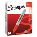 Sharpie Super Permanent Marker, Fine Bullet Tip, Red, Dozen (33002)