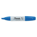 Sharpie Chisel Tip Permanent Marker, Medium Chisel Tip, Blue, Dozen (38203)