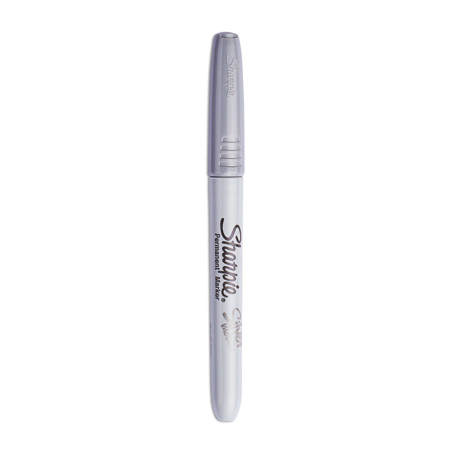 Sharpie Metallic Fine Point Permanent Markers, Fine Bullet Tip, Metallic Silver, 4/Pack (39109PP)