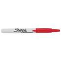 Sharpie Retractable Permanent Marker, Fine Bullet Tip, Red (32702)