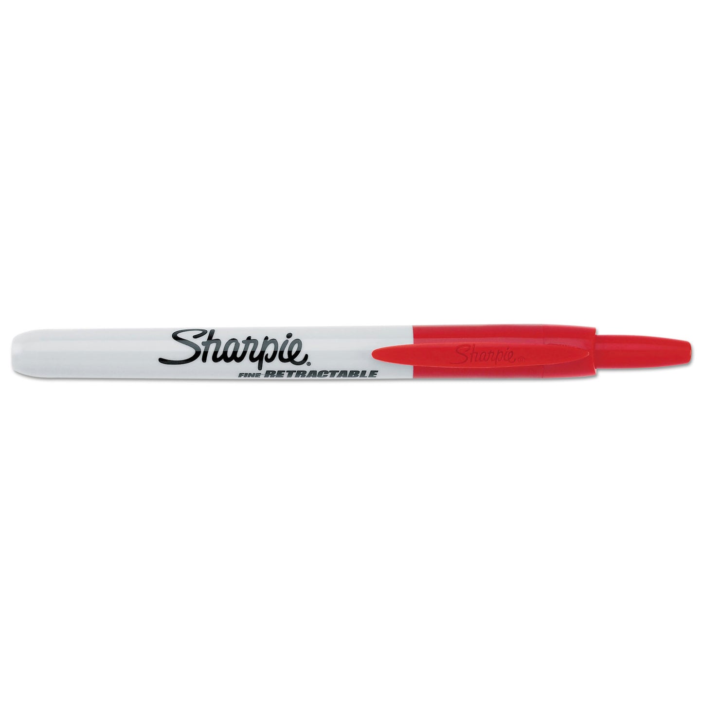 Sharpie Retractable Permanent Marker, Fine Bullet Tip, Red (32702)