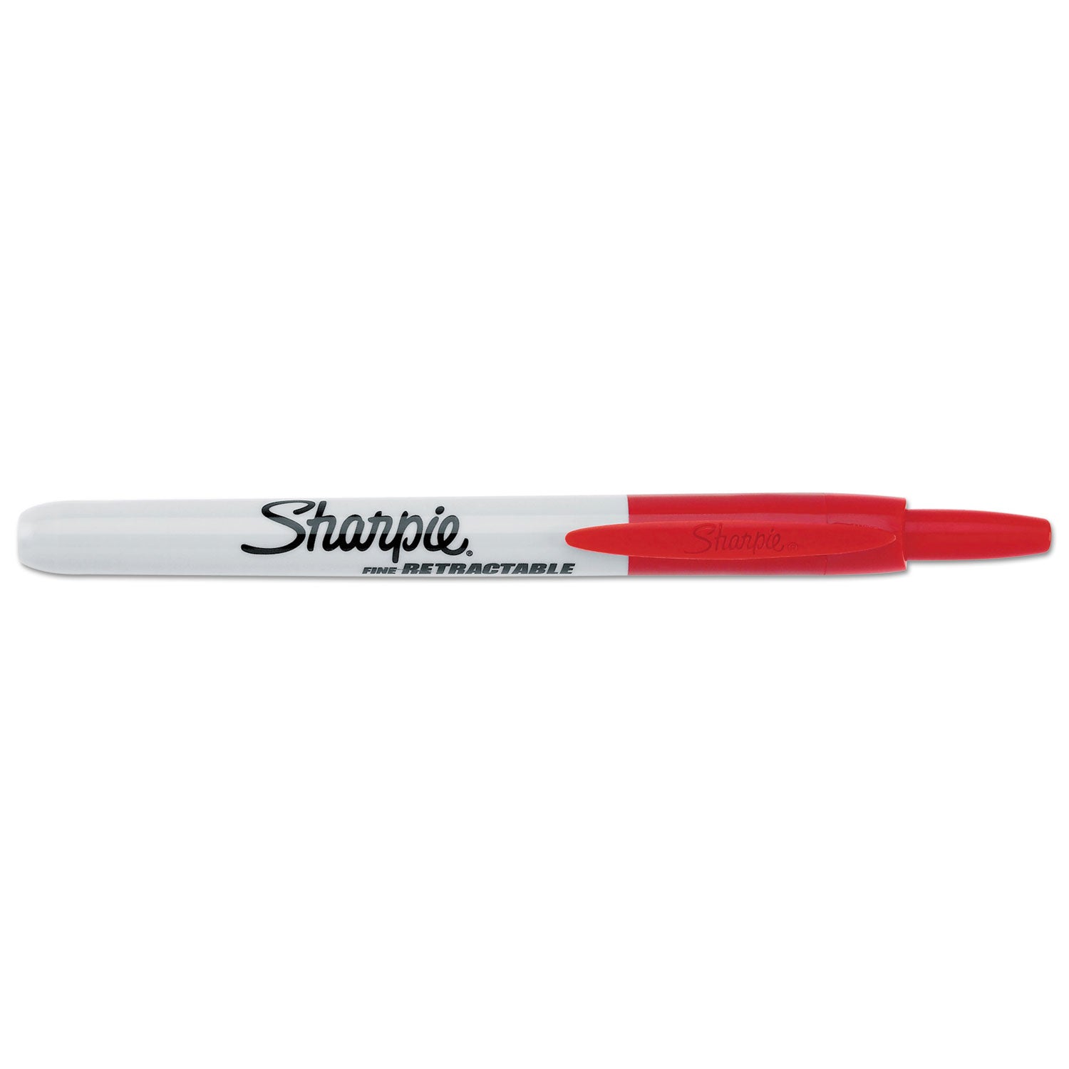 Sharpie Retractable Permanent Marker, Fine Bullet Tip, Red (32702)