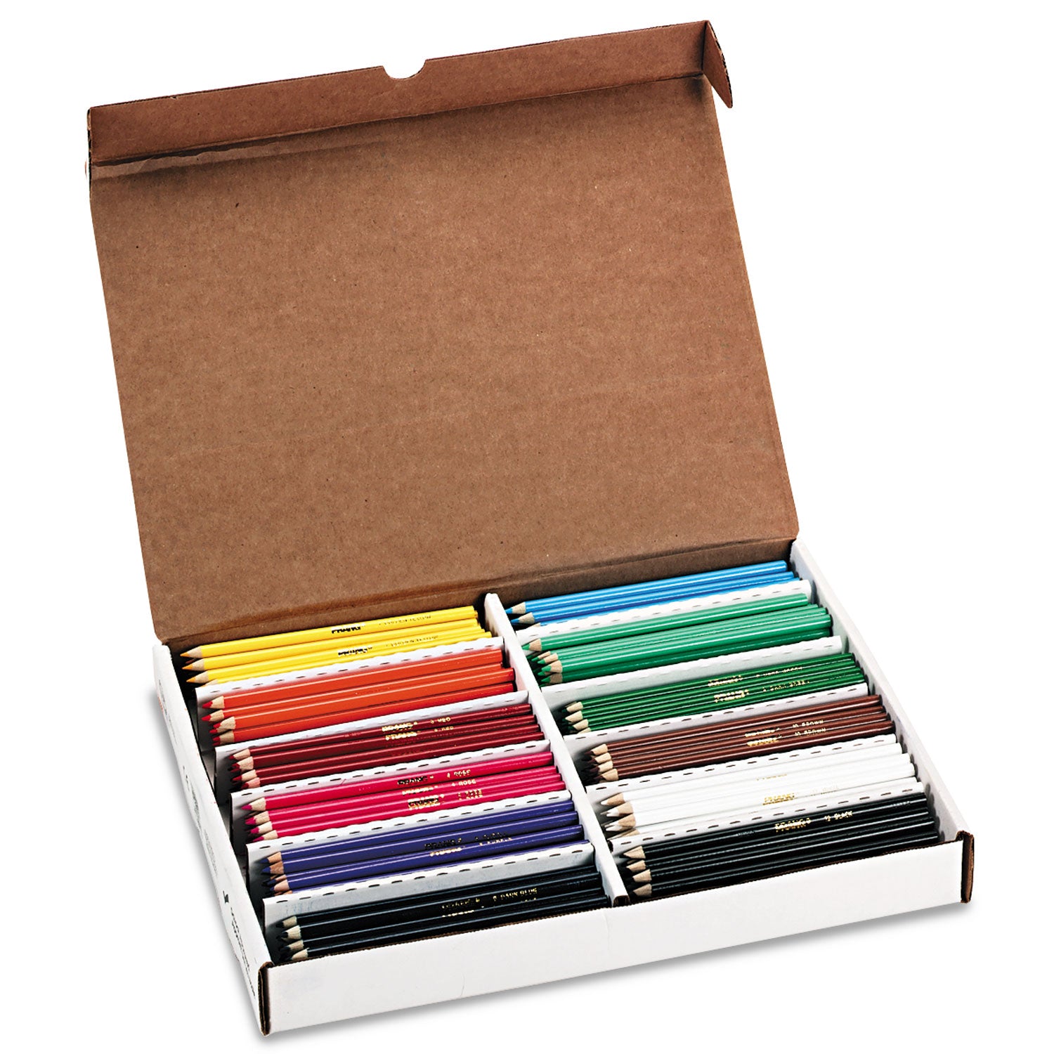 Prang Colored Pencil Set Master Pack, 3.3 mm, 2B, Assorted Lead and Barrel Colors, 288/Box (82408)