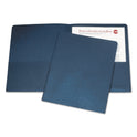 AbilityOne 7510005842489, SKILCRAFT Double Pocket Portfolio, 0.38" Capacity, 11 x 8.5, Dark Blue, 25/Box