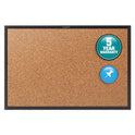 Quartet Classic Series Cork Bulletin Board, 48 x 36, Tan Surface, Black Aluminum Frame (2304B)