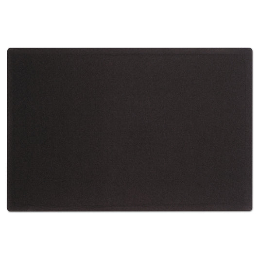 Quartet Oval Office Fabric Board, 48 x 36, Black Surface (7684BK)