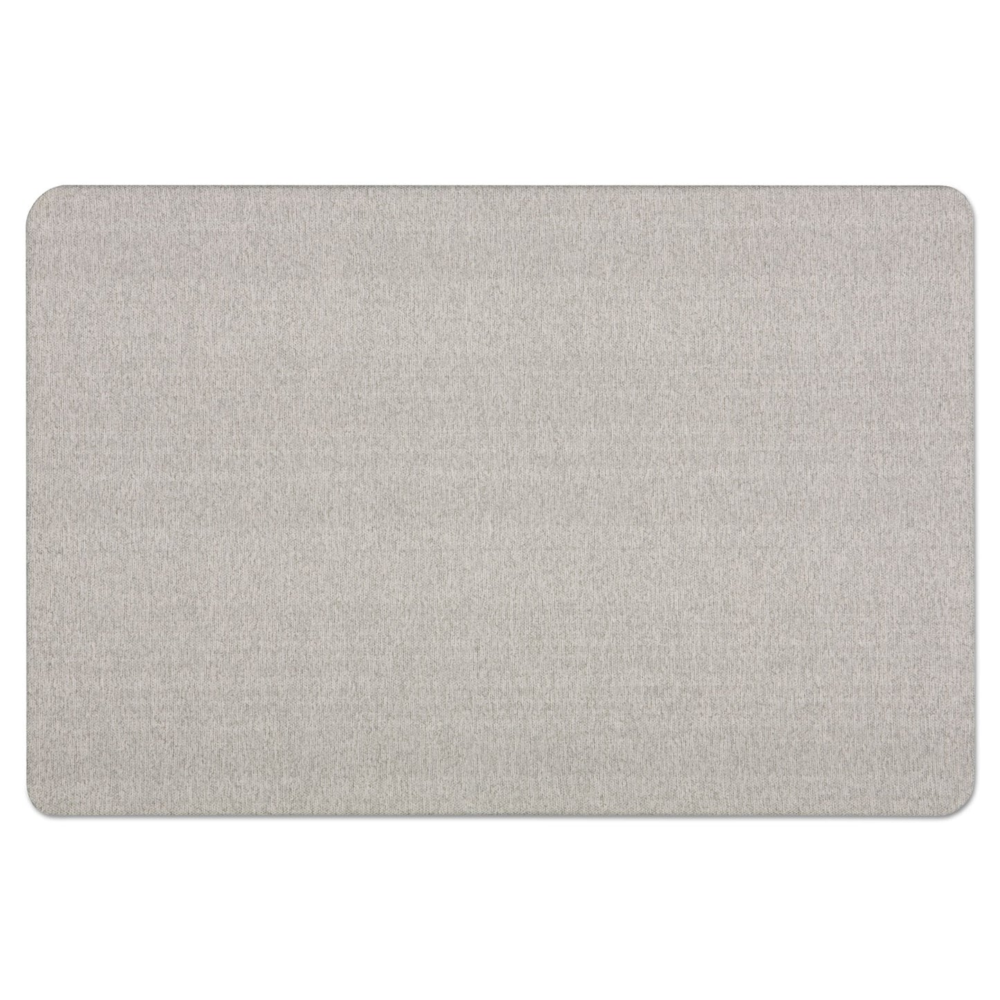 Quartet Oval Office Fabric Board, 36 x 24, Gray Surface (7683G)