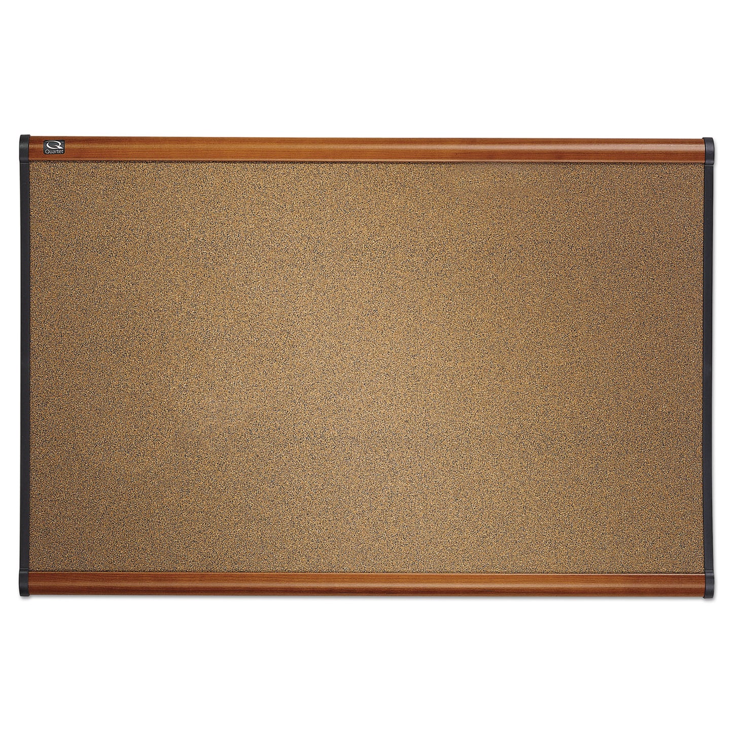 Quartet Prestige Colored Cork Bulletin Board, 36 x 24, Brown Surface, Light Cherry Fiberboard/Plastic Frame (B243LC)