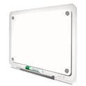 Quartet iQ Total Erase Translucent-Edge Board, 11 x 7, White Surface, Clear Plastic Frame (TM1107)