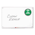 Quartet iQ Total Erase Translucent-Edge Board, 36 x 23, White Surface, Clear Plastic Frame (TM3623)