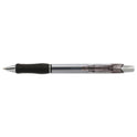 Pentel R.S.V.P. Super RT Ballpoint Pen, Retractable, Medium 0.7 mm, Black Ink, Clear/Black Barrel, Dozen (BX477A)