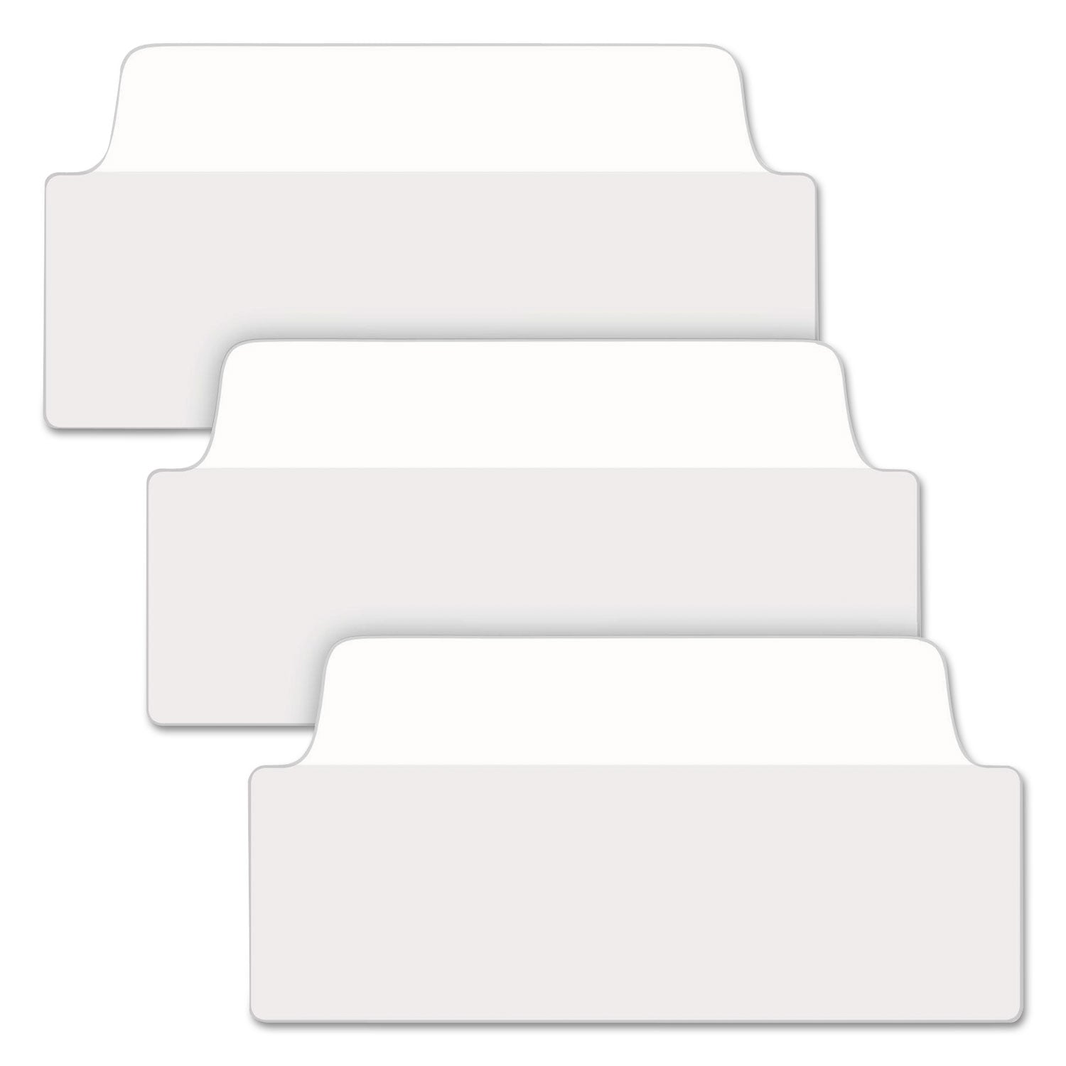 Avery Ultra Tabs Repositionable Tabs, Wide and Slim: 3" x 1.5", 1/3-Cut, White, 24/Pack (74776)