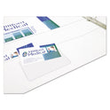 Avery Self-Adhesive Top-Load Business Card Holders, Top Load, 3.5 x 2, Clear, 10/Pack (73720)