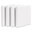 Avery Durable View Binder with DuraHinge and Slant Rings, 3 Rings, 1" Capacity, 11 x 8.5, White, 4/Pack (17575)
