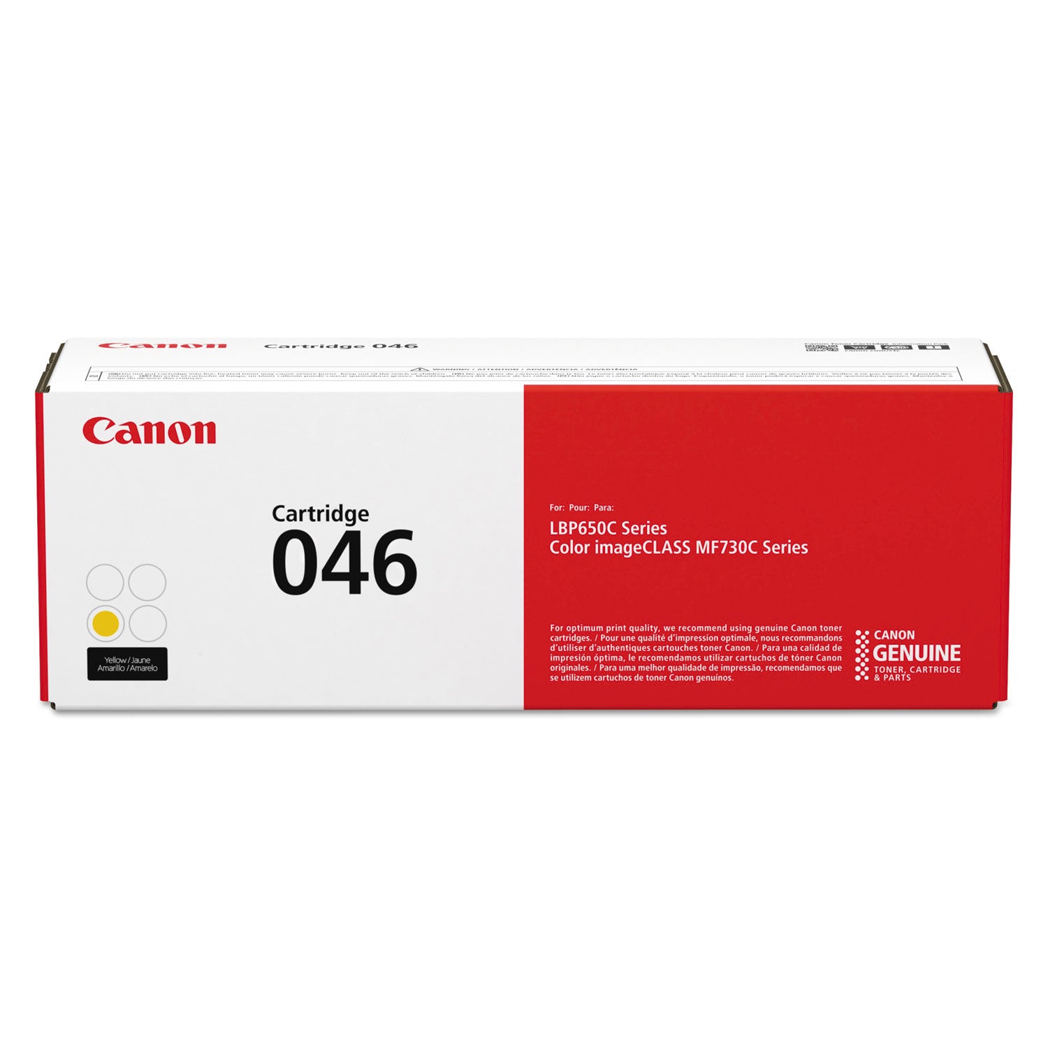 Canon 1247C001 (046) Toner, 2,300 Page-Yield, Yellow